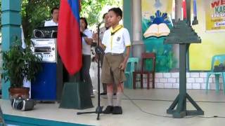 Joshua led their KAB Scout Song [upl. by Yrelav]