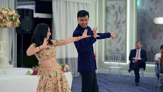 Bride and Grooms Engagement Sangeet Bollywood Dance AniketKiKaushmiri [upl. by Scrogan]