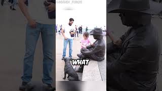 Funny Fake Statue Prank 😂 [upl. by Rossuck]