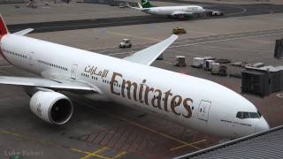 Emirates 777300ER Turnaround to Departure at Frankfurt Airport [upl. by Nostrebor538]