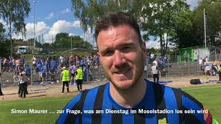 Relegation Jubel und Stimmen von Simon Maurer und Josef Cinar nach Triers 50 in Stadtallendorf [upl. by Nat22]