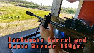 Carbonsix carbonfiber amp 139gr Lapua Scenar 260 Rem SQiAndiX AndiScan Micro A2 radar testing meter [upl. by Nnylyaj124]