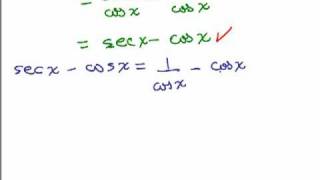 Prove Basic Trig Identities Part 1 [upl. by Eceined]