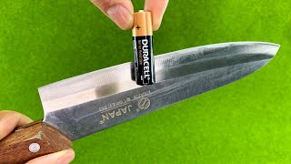 Easy Way To Sharpen A Knife Like A Razor Sharp  Amazing Idea [upl. by Galen294]