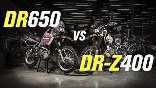 Suzuki DR650 vs DRZ400 [upl. by Sabu47]