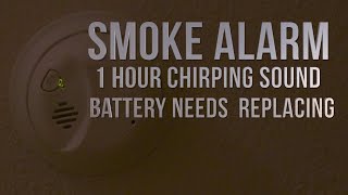 Smoke Alarm Battery Needs Replacing Low Battery 1 Hour Annoying Chirping Sound [upl. by Atat]