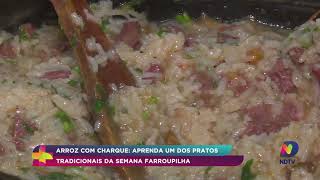 Arroz com charque Aprenda um dos pratos tradicionais da semana farroupilha [upl. by Nellir873]