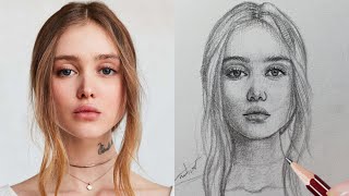 I Tried the Loomis Method for Drawing Faces ـ drawing practice with me drawingtutorial20 [upl. by Josephine459]