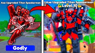 GOT NEW GODLY AXE 😱 BIG UPDATE IS HERE 😍  Roblox Toilet Tower Defense [upl. by Fleischer]