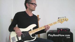 L298 Extended blues scale bass exercise [upl. by Deutsch382]