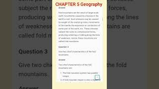 Chapter 5 Geography Landforms of the Earth Class 9 Icse Total Geography Morning Star Solution [upl. by Edson]