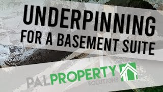 Underpinning For A Basement  How To Do It Right [upl. by Ocnarfnaig]