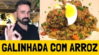 Galinhada Com Arroz Soltinho  Receita Fácil e Saborosa [upl. by Erodroeht44]