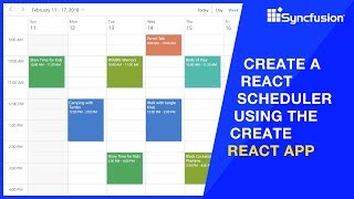 Create a React Scheduler Using the Create React App [upl. by Syverson404]