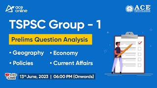 TSPSC GROUP 1 Preliminary Exam  Question Paper Analysis by ACE Experts  ACE Online Live [upl. by Carolus719]