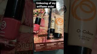 Unboxing of my oriflame orferoriflame unboxingoriflameorderjoinoriflame [upl. by Kelby]