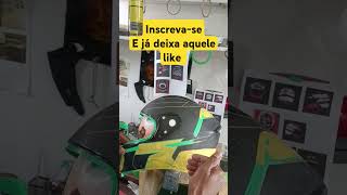 Como empapelar para proteger sua pintura customizar helmet customizado customizando [upl. by Denver]