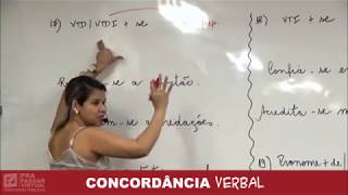 13  Concordância Verbal PARTÍCULA quotSEquot  Grasiela Cabral 2019 [upl. by Ervin]