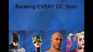 Ranking EVERY DC Fortnite Skin [upl. by Anauqahs175]