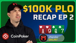 Recapping my 100000 PLO Cash Game  E2 [upl. by Eniamret]