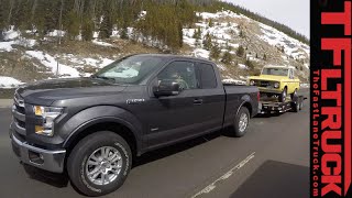 2015 Ford F150 27L EcoBoost takes on the Grueling IKE Gauntlet Towing Test Review [upl. by Nordin533]