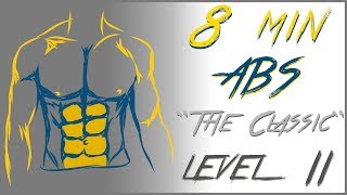 8 Mins abs workout  Level 2 [upl. by Soracco]