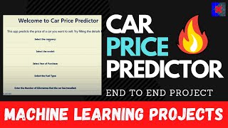 Car Price Predictor Project  Machine Learning  Linear Regression [upl. by Mathias744]