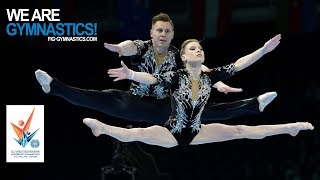 2018 Acrobatic Worlds Antwerp BEL  Highlights MIXED PAIR FINAL  We Are Gymnastics [upl. by Tuorah]