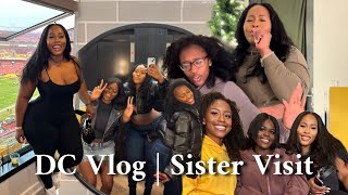 weekly vlog  Commanders game Visit from my sister  Wash Day [upl. by Ahseram]