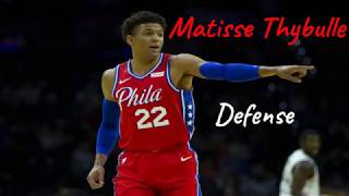 Matisse Thybulle  Philadelphia 76ers  201920 Defensive Highlights [upl. by Anelram208]