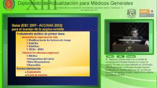 Angina y síndromes isquémicosDr Alejandro Chávez14Feb2012 [upl. by Jourdan855]