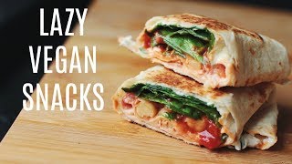 Super Lazy Vegan Snack Ideas  healthy  easy [upl. by Ludie]