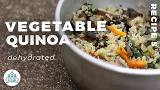 Hiking Meal Ideas  Dehydrated Vegetable Quinoa Recipe [upl. by Brey]