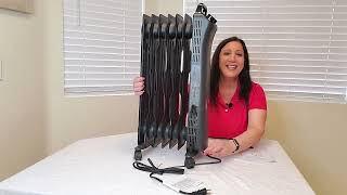 Oil Filled Radiator Heater Review Assembly and Instructions [upl. by Babb]