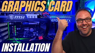 How to Install a GPU  Graphics Card in PC MSI RTX 3060 Ventus 3x Install [upl. by Allecsirp]