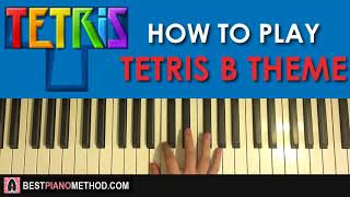 HOW TO PLAY  Tetris Theme B Piano Tutorial Lesson [upl. by Aiuqal]