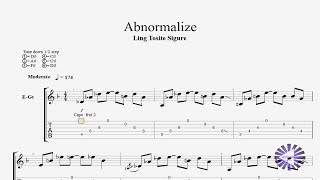 【Guitar】Abnormalize PSYCHOPASS サ イ コ パ ス OP ギターtab譜 凛として時雨〚Ling Tosite Sigure〛 by NipponTAB [upl. by Tabbatha974]