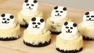 PANDA MINI OREO CHEESECAKE  NERDY NUMMIES [upl. by Ariel]