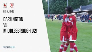 Darlington 23 Middlesbrough U21  PreSeason Friendly  202324 [upl. by Evaleen]