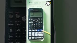 Mean and Median by using calculator classwiz fx570ex [upl. by Marijn678]