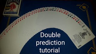 quotGaffed deckquot Double prediction card trick tutorial [upl. by Lorraine180]