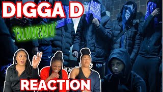 DIGGA D  Bluuwuu Official Music Video REACTION [upl. by Abehsile842]