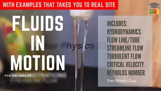 Fluids in Motion  Hydrodynamics  Streamline and Turbulent flow  2020 [upl. by Acirederf]