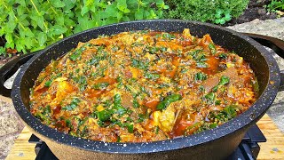 EGUSI STEWPALAVER SAUCE SPINACH STEWKONTOMIRE STEW [upl. by Edelsten]