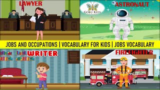 Jobs and Occupations  Vocabulary for Kids  Jobs Vocabulary for Kindergarten  gobukids4 [upl. by Russel]