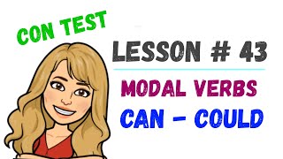 🔴LESSON 43  MODALS in English  CAN y COULD ➼VERBOS MODALES explicación en español y TEST [upl. by Hewart]