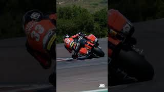 HarleyDavidson Bagger Kyle Wyman drops into Laguna Secas Corkscrew [upl. by Jesher]