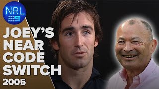 Andrew Johns tells all on how he was almost lured to Rugby Union NRL Archive  NRL on Nine [upl. by Eirlav]