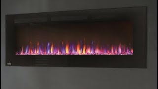 AmberGlo Wall Hanging Electric Fire with LED Light Effect [upl. by Sadnalor284]