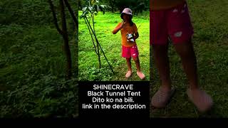 SHINECRAVE Black Tunnel Tent shortvideo tent camping video viral campers trending [upl. by Ochs]